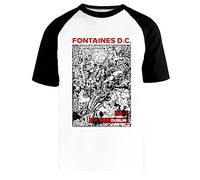 The DC from Dublin Street T-Shirt Baseball Blanc Unisexe Manches Courtes Noir