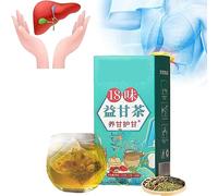 Thé de soin du foie à 18 saveurs, 18 saveurs de thé de protection du foie, thé nourrissant le foie quotidien, thé nourrissant le foie et protégeant le foie, tisane pour la santé du foie (1 boîte)