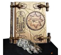 The Dead Prop Book - Répliques d'accessoires de la momie, livre des morts en résine faite à la main | Décoration créative faite à la main, souvenir de collection de l'Égypte ancienne, décoration