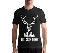 The Dead South Band Shirt Mens Classic Crew Neck T-Shirt Cotton Short Sleeves Top T-Shirts à Manches Courtes(Medium)