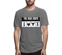 The Dead South Men's Short Sleeve Solid Crew Neck T-Shirt Manches Courtes(Medium)