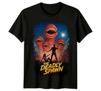 The Deadly Spawn (1983) Movie Poster Inspired T-Shirt Retro 80s Tee Black M