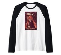 The Death Carte de Tarot XIII Halloween Meme 13 Lecture Manche Raglan