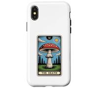 The Death Tarot Carte Amanita Muscaria Fly Agaric Champignon Coque pour iPhone X/XS