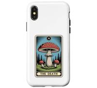 The Death Tarot Carte Amanita Muscaria Fly Agaric Champignon Coque pour iPhone X/XS