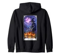 The Death Tarot Carte Halloween Squelette Sweat à Capuche