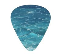 The Deep Blue Sea 12 médiators par paquet, disponibles en 3 épaisseurs différentes, adaptés pour les guitares électriques, ukulélés, etc.