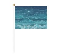 The Deep Blue Sea Lot de 10 drapeaux imprimés à main - 14 x 20,8 cm
