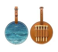The Deep Blue Sea Sac de rangement pour tee de golf imprimé noir - Design portable, facile à organiser, Brun, One Size