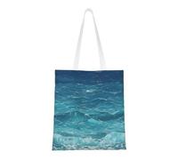 The Deep Blue Sea Totes. Toile légère, double poignée, sac fourre-tout élégant pour femme, parfait pour le shopping, le travail et le transport quotidien.