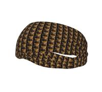 The Deep-Eyed Leopard Bandeau de sport absorbant la transpiration, respirant, unisexe, convient pour la course à pied, le fitness, le basket-ball