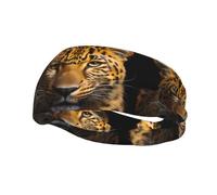 The Deep Eyed Leopard Bandeau de sport pour homme et femme Convient pour la course à pied, le yoga, le fitness, le football