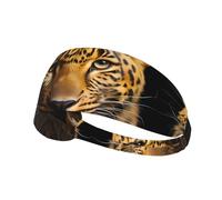 The Deep Eyed Leopard Bandeau élastique pour sports de plein air, fitness, yoga, cyclisme