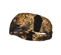 The deep-Eyed Leopard Basketball Fitness Bandeau Elastique Bandeau Unisexe Sport Course Cyclisme Yoga Bande Absorbant la Transpiration