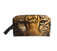 The Deep Eyed Leopard Trousse de toilette de voyage multifonctionnelle Sac de rangement quotidien et fitness pour cosmétiques, papeterie et plus encore
