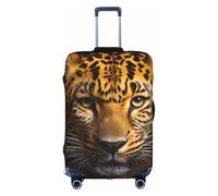 The Deep Eyed Leopard Valise Covers Fashion Personality Prints Suitable for Business and Outdoor Use, blanc, M