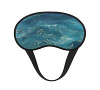 The Deep Ocean Masque de sommeil occultant en polyester doux, anti-lumière, élégant, convient pour les hommes et les femmes, pour le travail quotidien et les voyages en plein air.