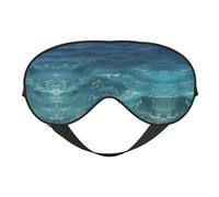 The Deep Ocean Masque doux pour les yeux, imprimé sur toute la surface, 96 % polyester, 4 % élasthanne