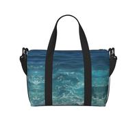The Deep Ocean Sac de voyage à bandoulière pour femme Sac à main décontracté avec fermeture éclair Convient pour le travail, les voyages, le fitness, les voyages