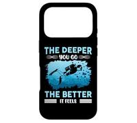 The Deeper You Go The Better It Feels Scuba Diving Coque pour iPhone 17 Pro