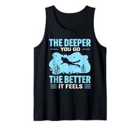 The Deeper You Go The Better It Feels Scuba Fun Diver Diving Débardeur
