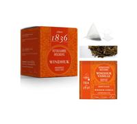 Thé Depuis 1836 | Rooibos et Vanille | Thé rouge à l'arôme de vanille | Pyramides Rooibos Africain | Thé Rooibos 15 Pyramides - 52,5 Grammes