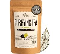 Thé Detox Earl Grey ®Tisane Draineur & Diurétique NaturelEnergisanteThé Noir Assam & Ceylan,Bergamote & Noix De CocoThé En Vrac 100g