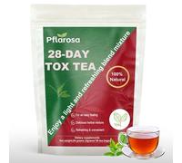 Thé Détox Maigrir Puissant - Cure 28 Jours à Base de Plantes - Tisane Détox Naturelle pour Brûler les Graisses, Affiner le Ventre & Soutenir le Transit