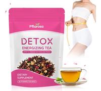 Thé Détox pour Maigrir - Cure 28 Jours | Tisane Détox Minceur avec Camellia, Pissenlit & Pétales de Rose - Nettoyage Naturel & Soutien Digestif