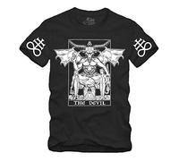 The Devil 666 T-shirt Okkult Baphomet Leviathan Teufel Satan Black Metal - Noir - Large