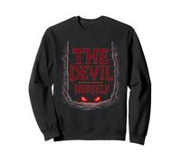 The Devil Herself Funny Spooky Goth Sarcastic Attitude Femme Sweatshirt
