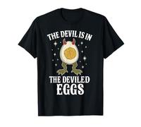 The Devil is in The Deviled Eggs Mangeur d'œufs de Jeu de Mots T-Shirt