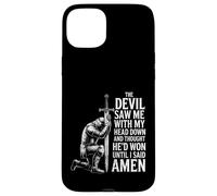 The Devil Saw Me Thought He'd Won Christian Religious Saying Coque pour iPhone 15 Plus