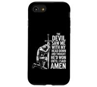 The Devil Saw Me Thought He'd Won Christian Religious Saying Coque pour iPhone SE (2020) / 7 / 8