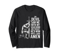 The Devil Saw Me Thought He'd Won Christian Religious Saying Manche Longue