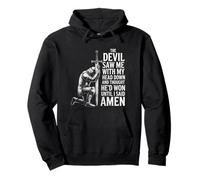 The Devil Saw Me Thought He'd Won Christian Religious Saying Sweat à Capuche