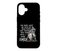 The Devil Saw Me with My Head Down Thought He'd Won Knights Coque pour iPhone 16