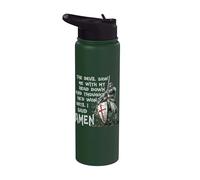The Devil Saw Me With My Head Down Thought He'D Won Knights Stainless Steel Insulated Water Bottle