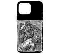 The Devil Tourmenting a Man Occult Satanic Lucifer Grungy Art Coque pour iPhone 16 Pro Max