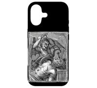The Devil Tourmenting a Man Occult Satanic Lucifer Grungy Art Coque pour iPhone 17