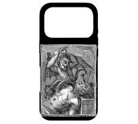 The Devil Tourmenting a Man Occult Satanic Lucifer Grungy Art Coque pour iPhone 17 Pro