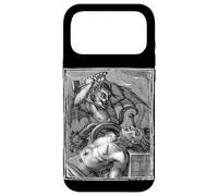 The Devil Tourmenting a Man Occult Satanic Lucifer Grungy Art Coque pour iPhone 17 Pro Max