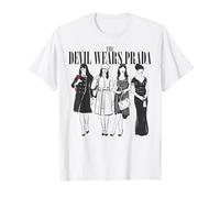 The Devil Wears Prada Andy Sachs Various Looks Red Lipstick T-Shirt