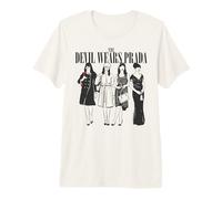 The Devil Wears Prada Andy Sachs Various Looks Red Lipstick T-Shirt Haut de Gamme