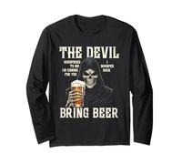 The Devil Whispered to Me I Whisper Back Apportez de la bière en Cadeau Manche Longue