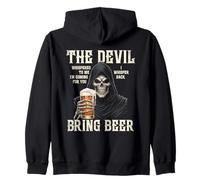 The Devil Whispered to Me I Whisper Back Apportez de la bière en Cadeau Sweat à Capuche