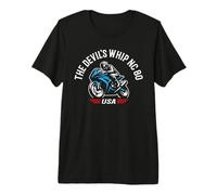 The Devil's Whip NC 80 USA Moto T-Shirt Haut de Gamme