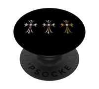 The Diamonds Cross Gold Silver Bronze PopSockets PopGrip Adhésif
