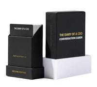 The Diary Of A CEO Cartes de conversation par Steven Bartlett - 2ème | Jeu de cartes pour couples, Question profonde pour l'intimité et la reconnexion - Démarreurs de conversation