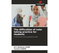 The difficulties of note-taking practice for students: in second-year history-geography classes